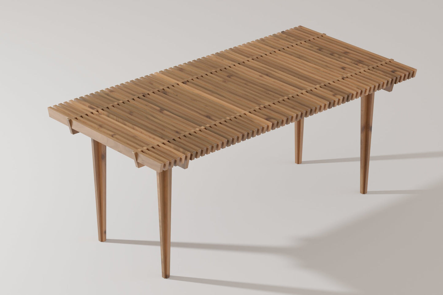 Parametric table with interlocking parts cnc file - Bonitum CNC Model Studio