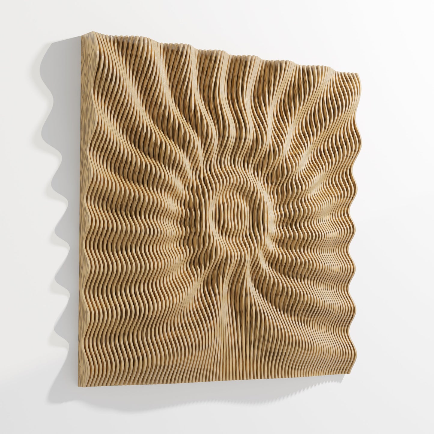 Parametric Sunset 3D CNC cutting file - Bonitum CNC Model Studio