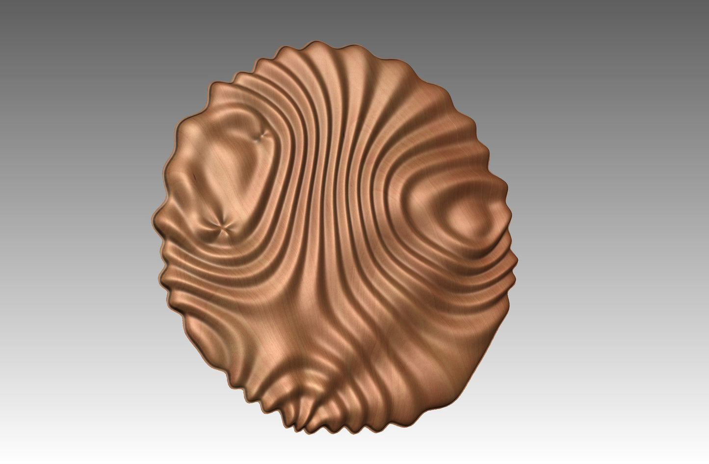 Wavy surface sculpture CNC 3D model SG3436 - Bonitum CNC Model Studio