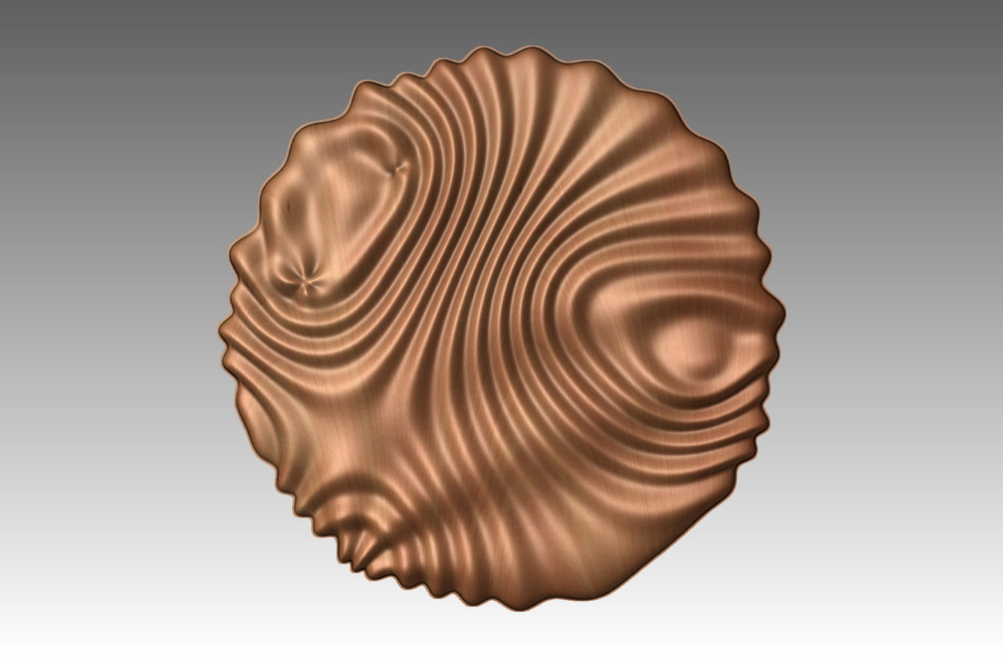 Wavy surface sculpture CNC 3D model SG3436 - Bonitum CNC Model Studio