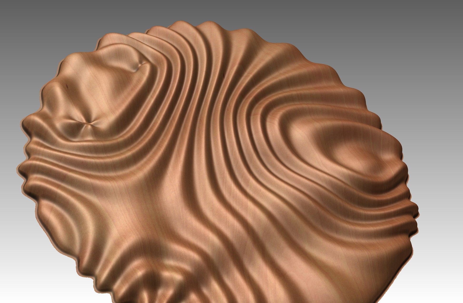 Wavy surface sculpture CNC 3D model SG3436 - Bonitum CNC Model Studio