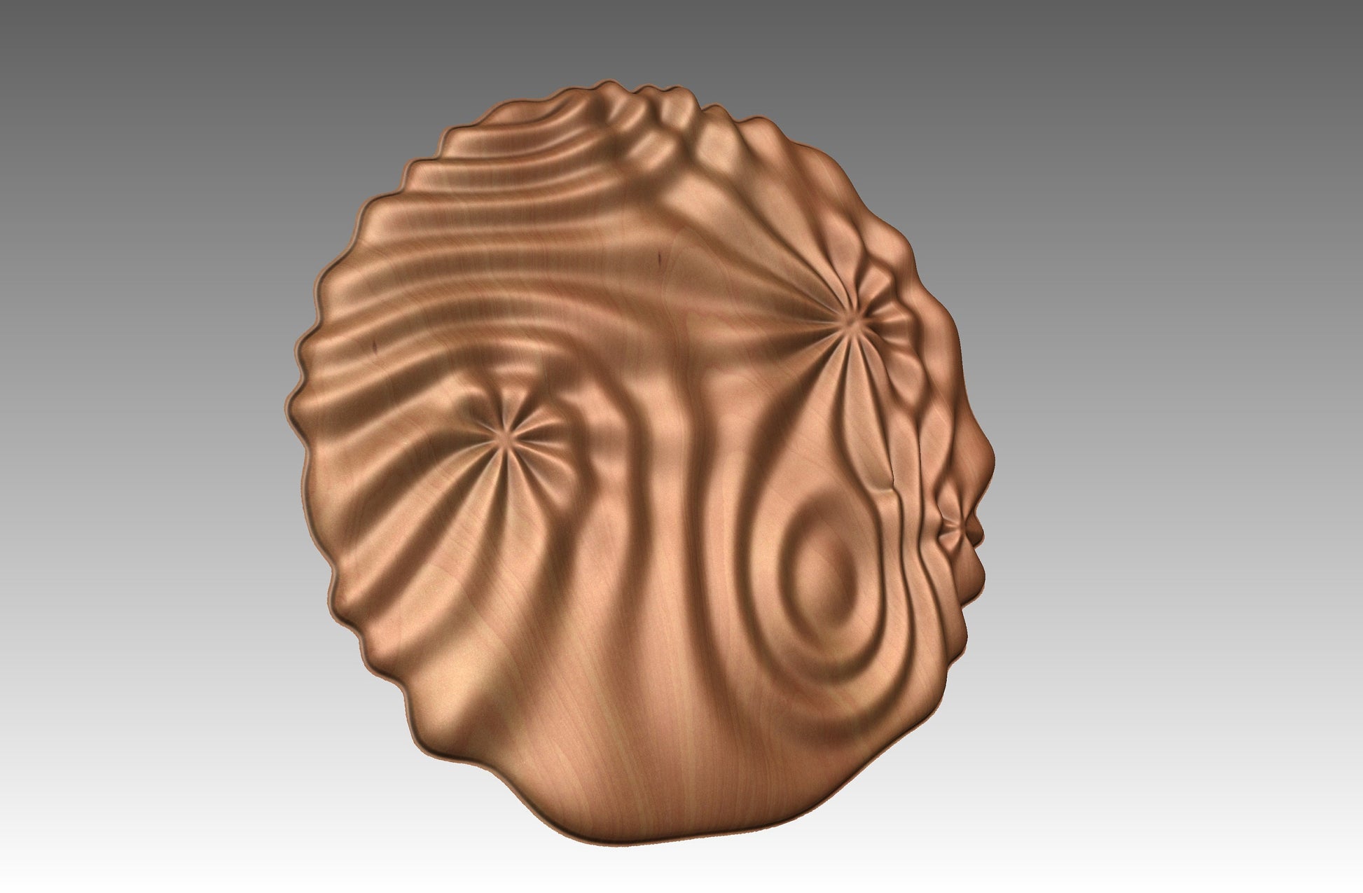 Wavy surface sculpture CNC 3D model SG3487 - Bonitum CNC Model Studio