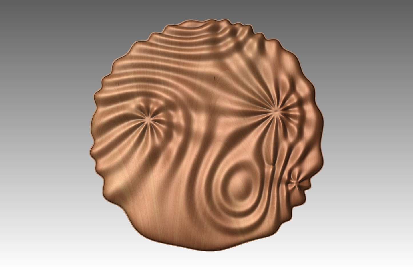 Wavy surface sculpture CNC 3D model SG3487 - Bonitum CNC Model Studio