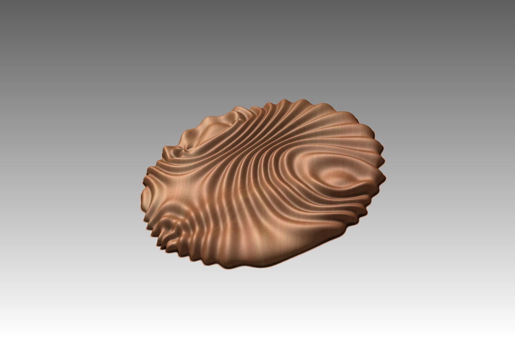 Wavy surface sculpture CNC 3D model SG3436 - Bonitum CNC Model Studio