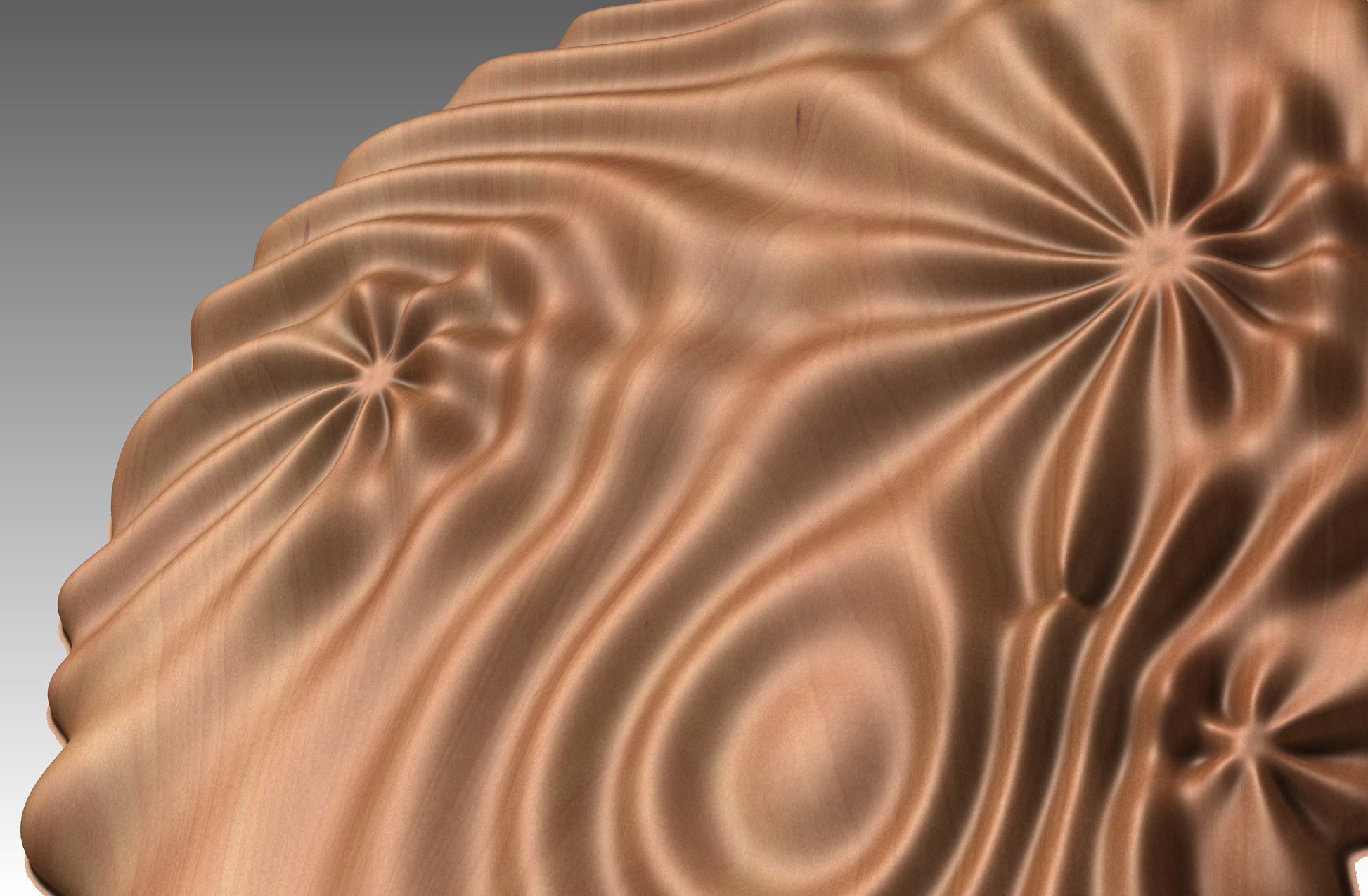 Wavy surface sculpture CNC 3D model SG3487 - Bonitum CNC Model Studio