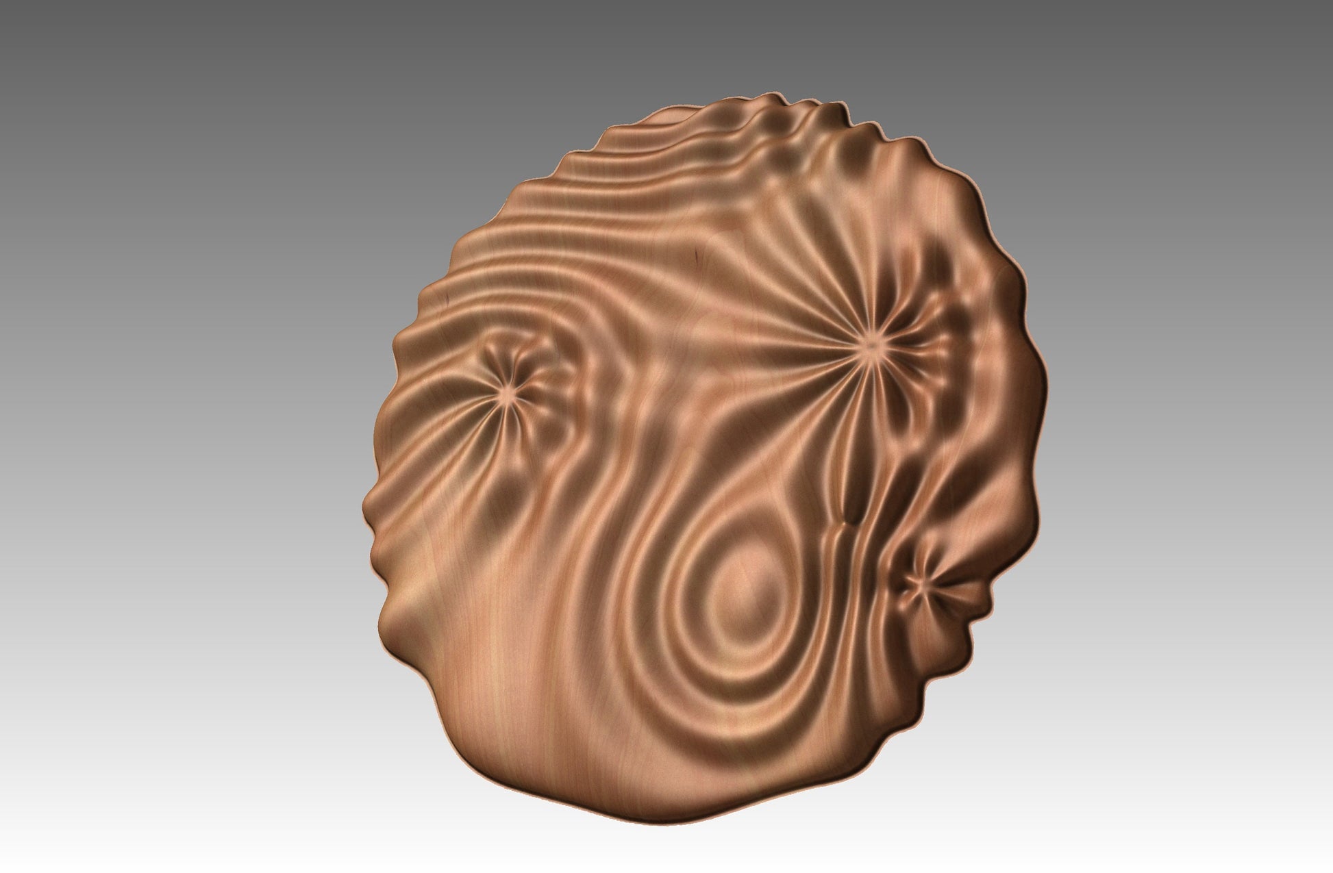 Wavy surface sculpture CNC 3D model SG3487 - Bonitum CNC Model Studio