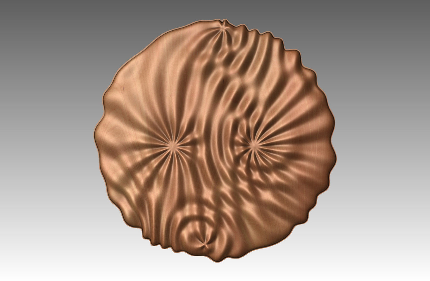 Wavy surface sculpture CNC 3D model SG3501 - Bonitum CNC Model Studio