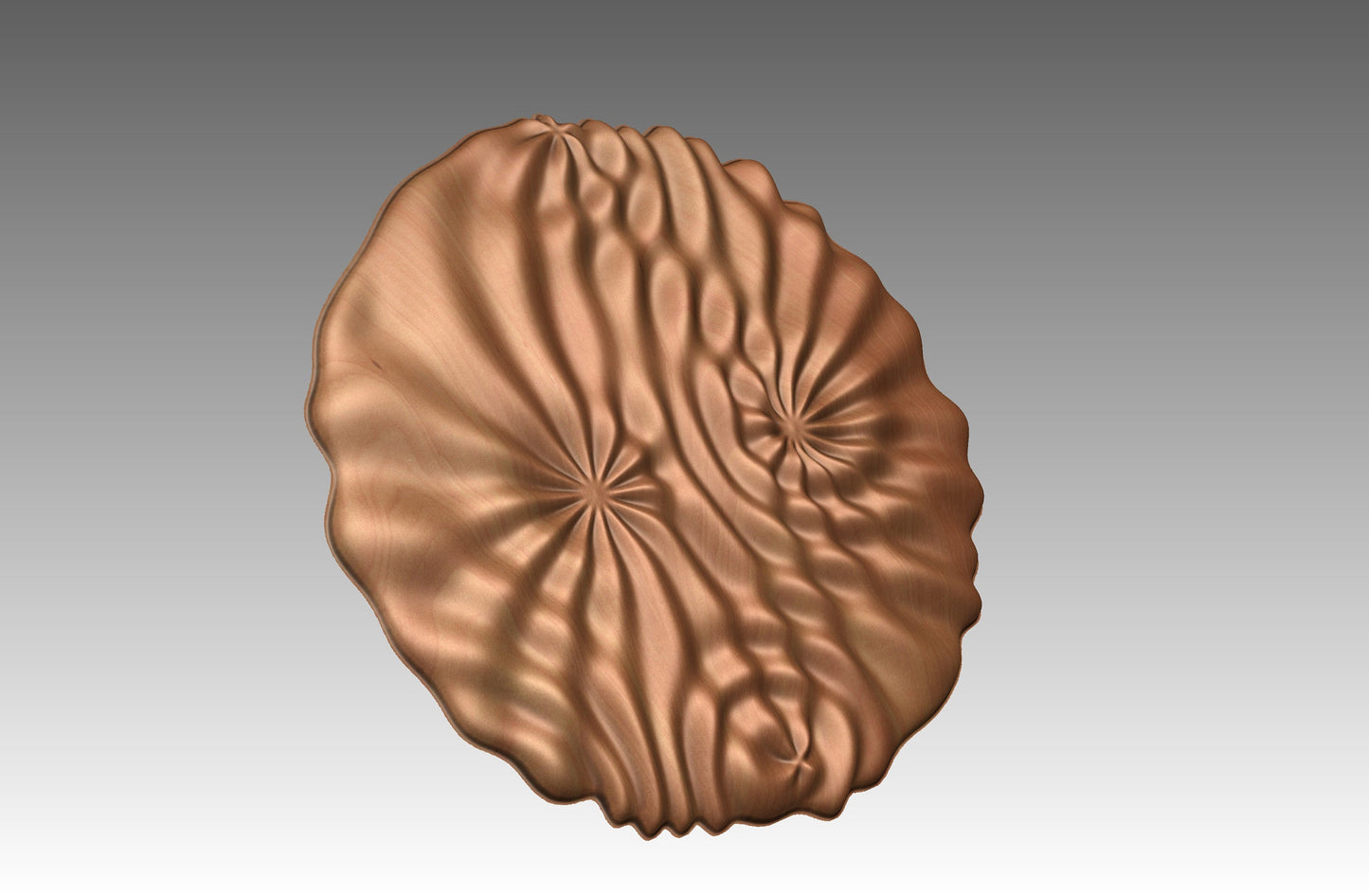 Wavy surface sculpture CNC 3D model SG3501 - Bonitum CNC Model Studio