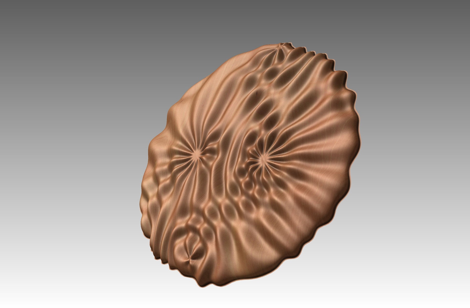 Wavy surface sculpture CNC 3D model SG3501 - Bonitum CNC Model Studio