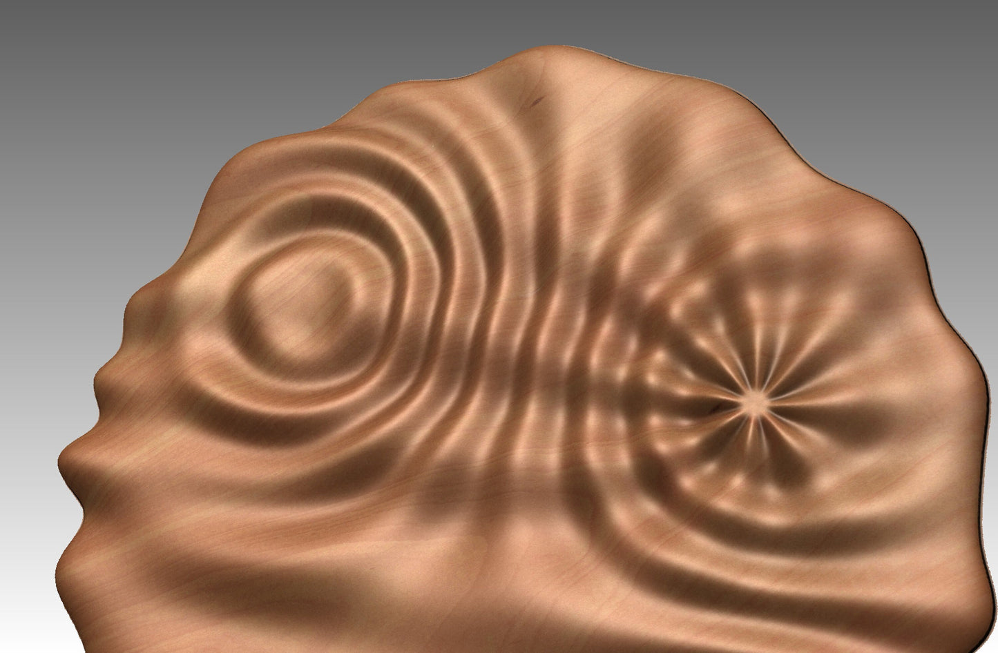 Wavy surface sculpture CNC 3D model SG3667 - Bonitum CNC Model Studio