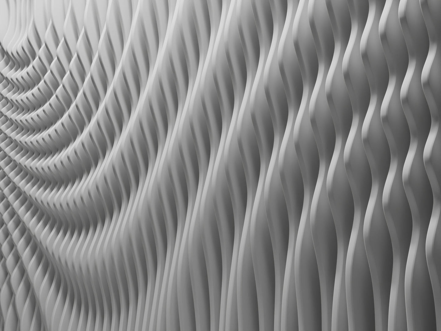 Parametric wallart CNC cutting file "WAVES4787" and 3D relief - Bonitum CNC Model Studio