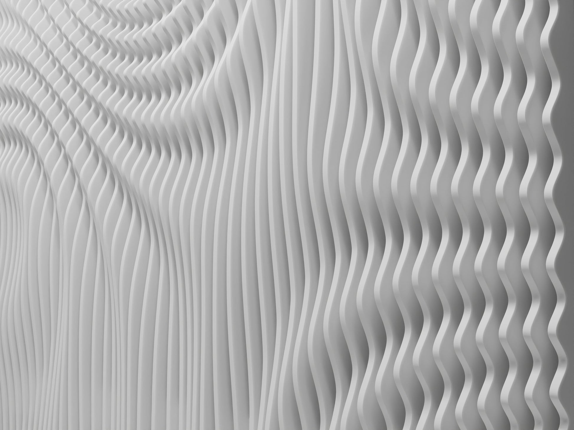 Parametric wallart CNC cutting file "WAVES4819" and 3d relief - Bonitum CNC Model Studio