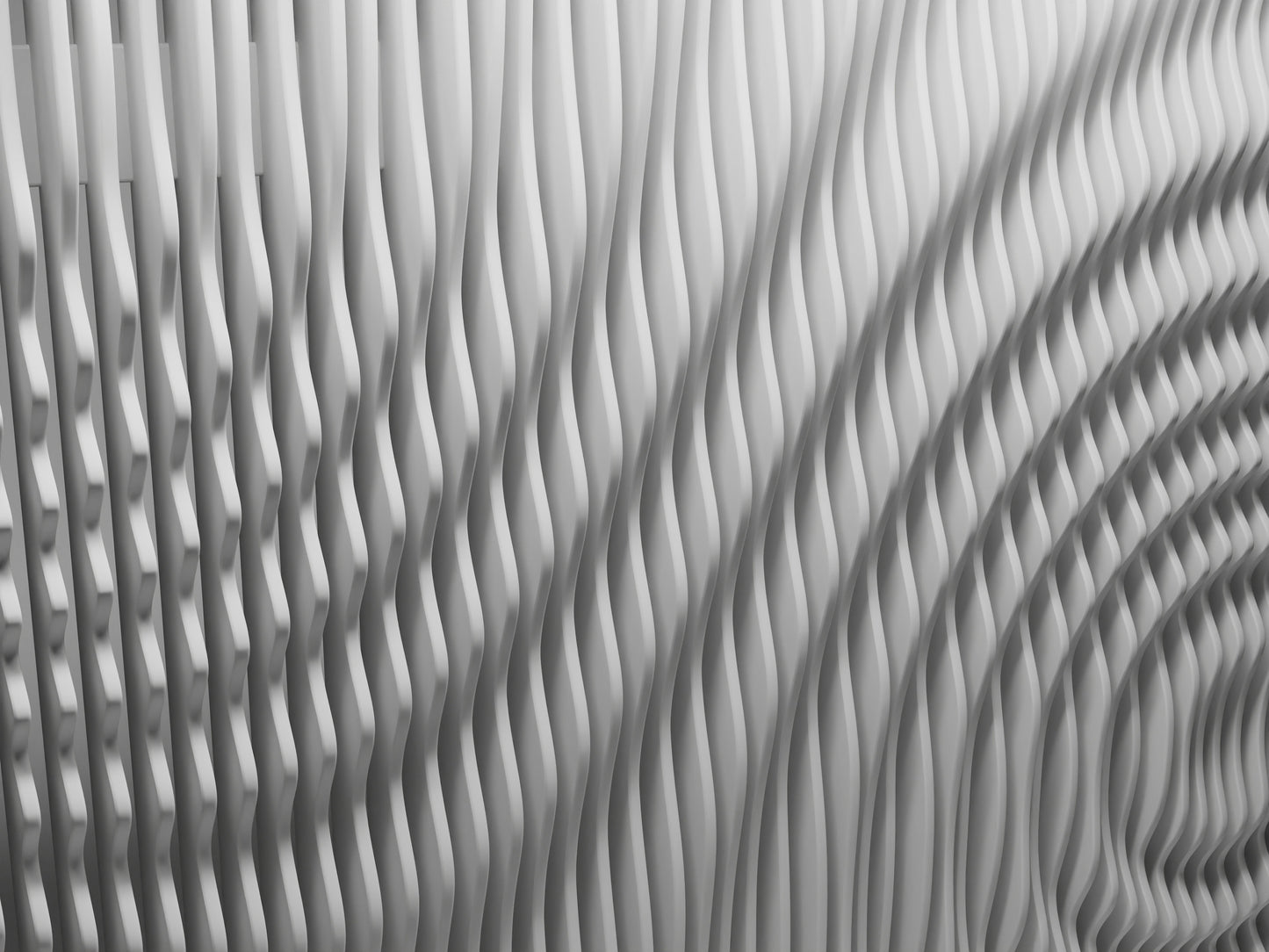 Parametric wallart CNC cutting file "WAVES4787" and 3D relief - Bonitum CNC Model Studio