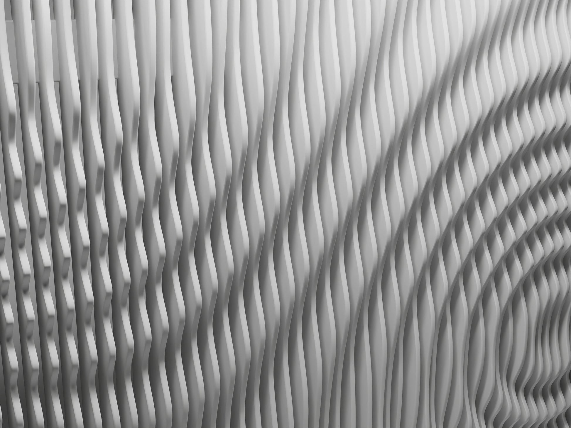 Parametric wallart CNC cutting file "WAVES4787" and 3D relief - Bonitum CNC Model Studio