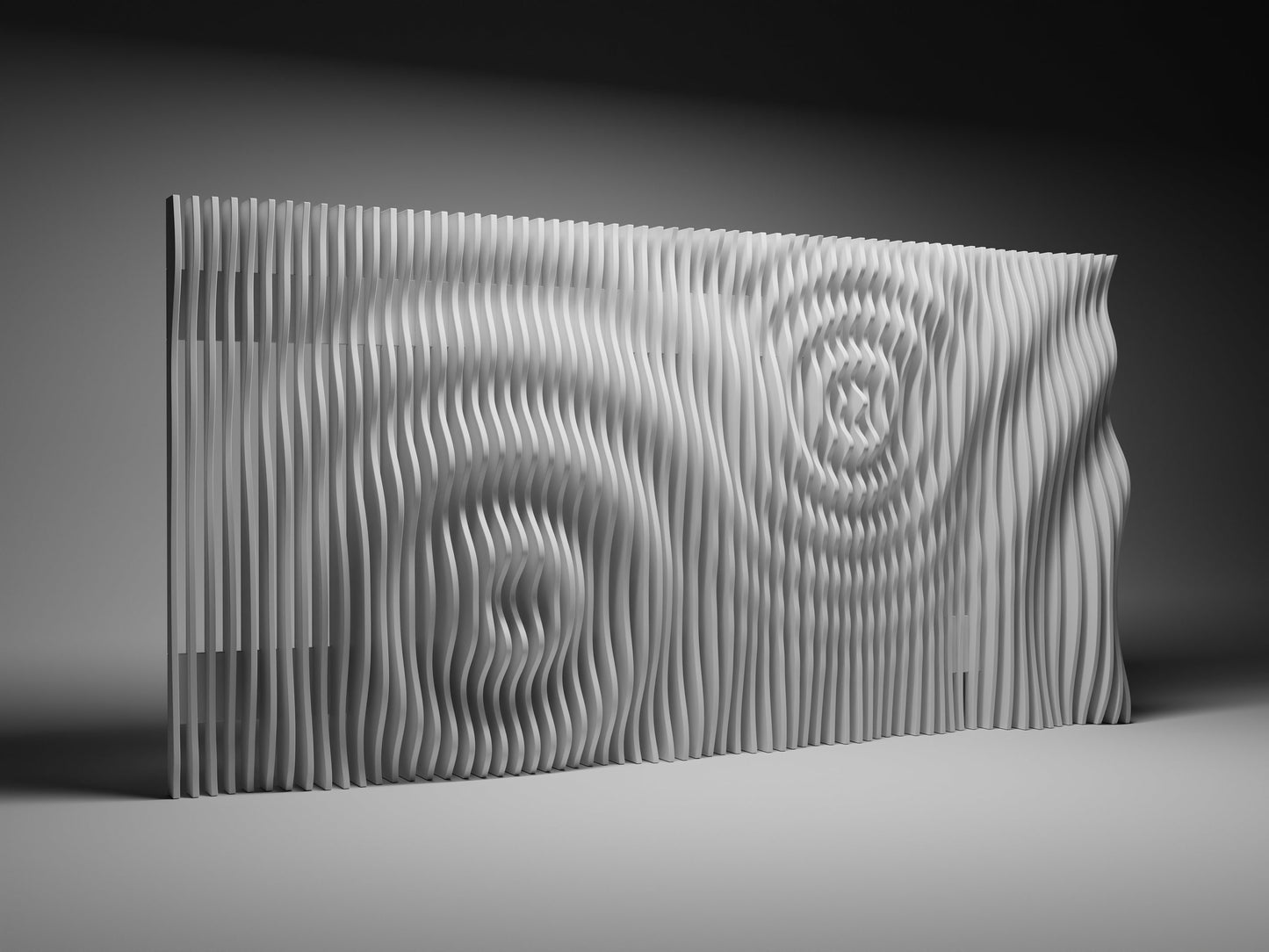 Parametric Wall Art WaveWall65 CNC cutting file - Bonitum CNC Model Studio