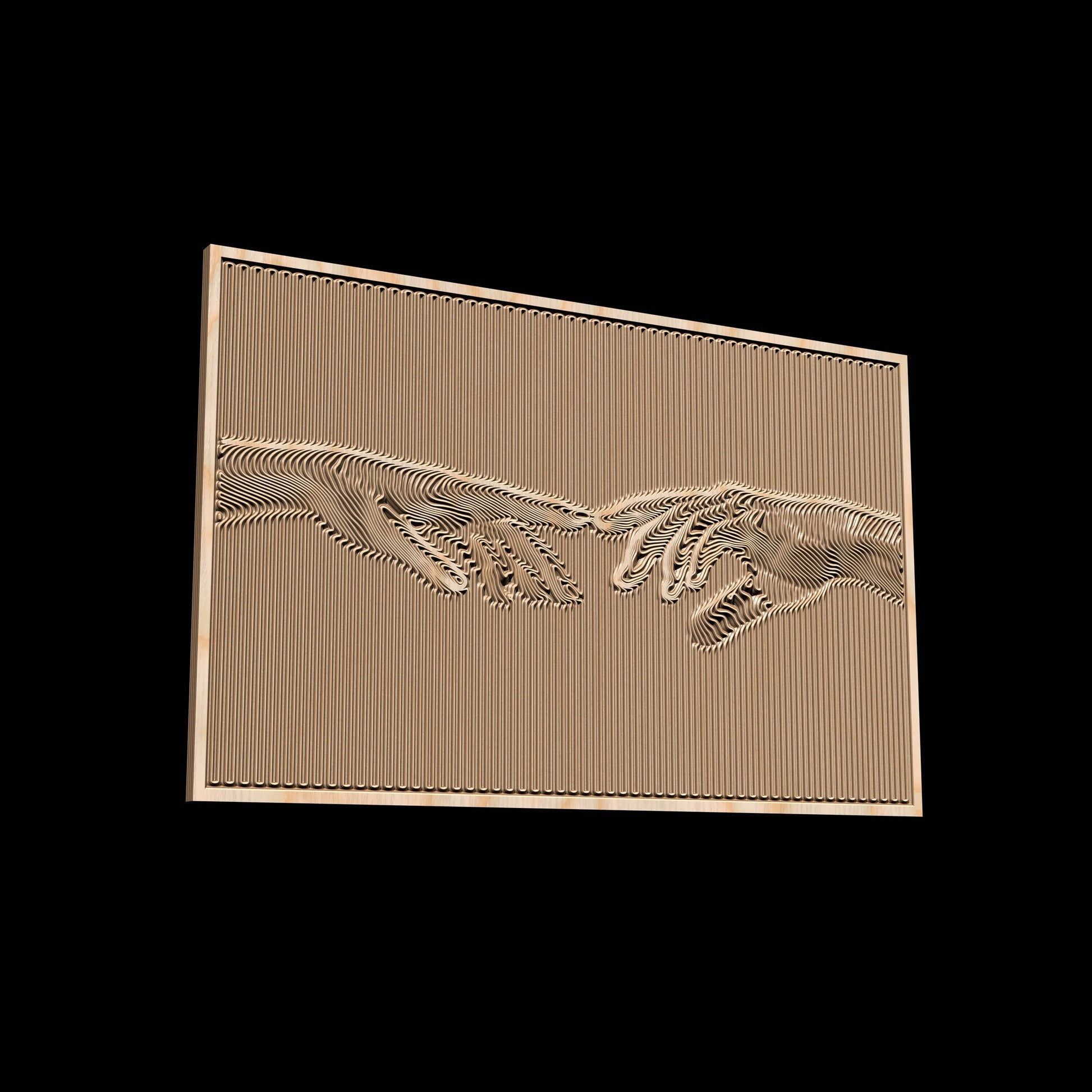 The Vector file for V- bit carving "Touch" - Bonitum CNC Model Studio