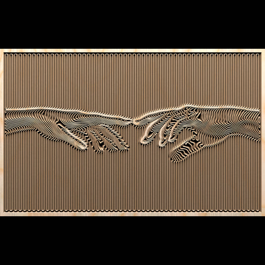 The Vector file for V- bit carving "Touch" - Bonitum CNC Model Studio